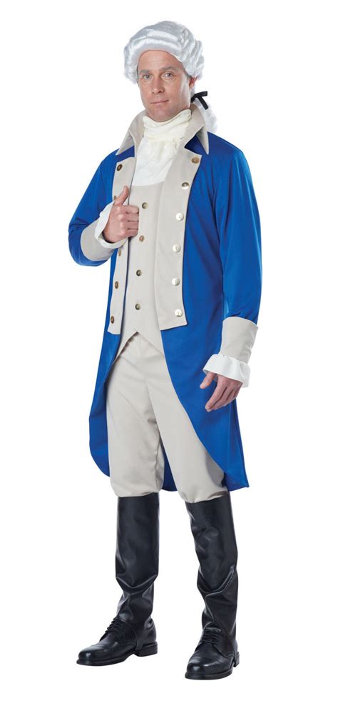 California Costumes Mens George Washington Bluetan Large