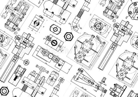 Technical Drawing Background Mechanical Engineering Drawing Engine