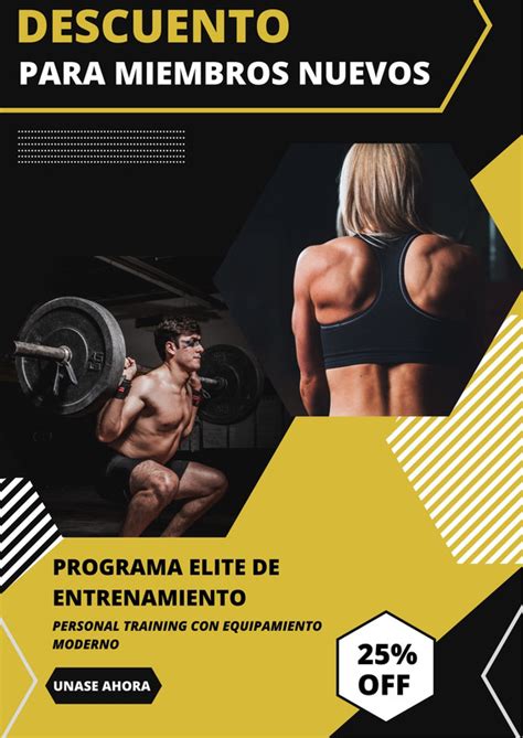 Plantillas De Carteles Para Gimnasios Editables Canva