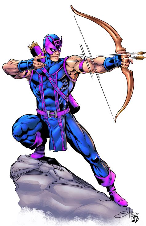 Hawkeye Colors By Bdstevens On Deviantart Comic Heroes Marvel Heroes