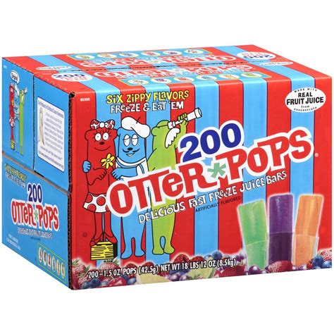 Otter Pops Plus Juice Bars 15 Oz 200 Pk Sams Club Otter Pops