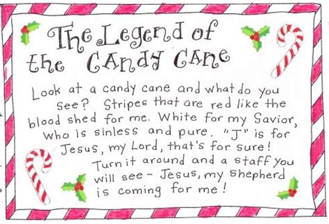 Need a simple idea for your kids club at christmas? The Legend of the Candy Cane - FREE Printable | Happy home fairy, Candy cane legend