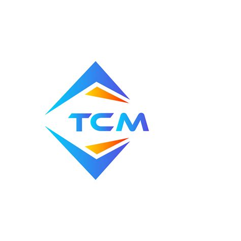 Tcm Abstract Technology Logo Design On White Background Tcm Creative