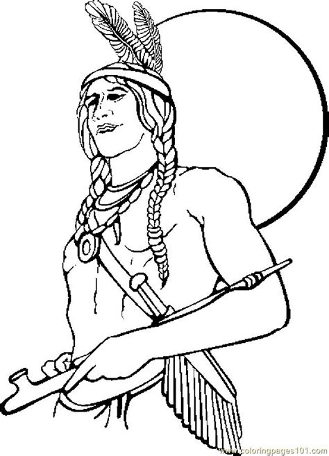 native american  coloring page  thanksgiving day coloring pages coloringpagescom