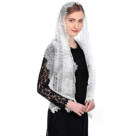 Chapel Catholic Veil Lace Mantilla For Church Headwrap V33 Bridal Veils