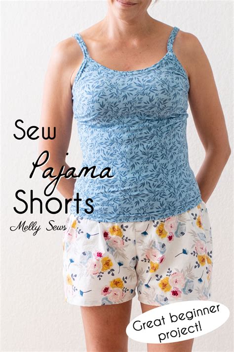 Sew Pajama Shorts Easy Project With Free Pattern Melly Sews