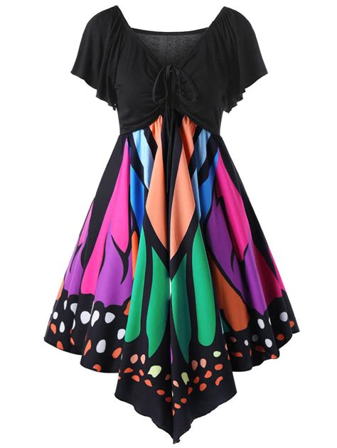 [35 off] butterfly graphic dress rosegal