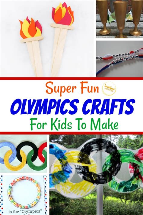 Super Fun Olympics Crafts For Kids To Make Sunshine Whispers