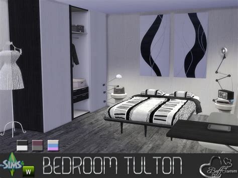 The Sims Resource Tulton Bedroom By Buffsumm • Sims 4 Downloads