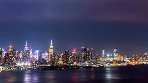 New York City Skyline At Night Photograph By Zina Zinchik