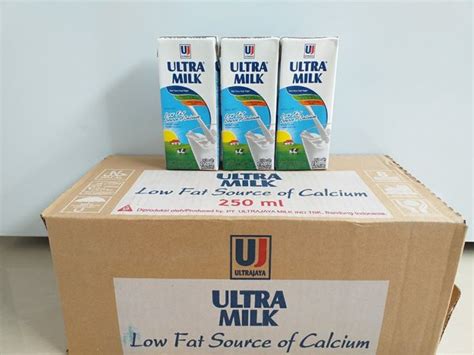 Jual Susu Ultra Milk Low Fat 250 Ml 1 Dus Di Lapak Gwen Market Bukalapak