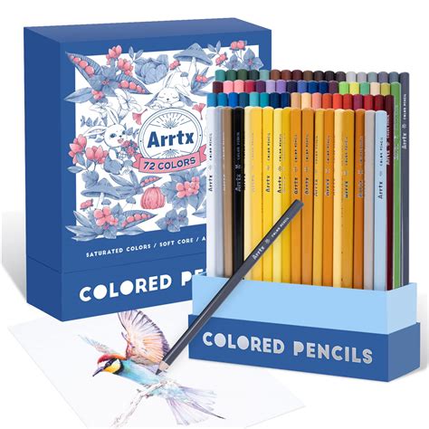 Buy Arrtx 72 Coloring Pencils For Adults Artists Professionals