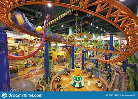 The rides are not so scary but need maintenance for certain rides. Berjaya Times Squares Theme Park Editorial Stock Image ...