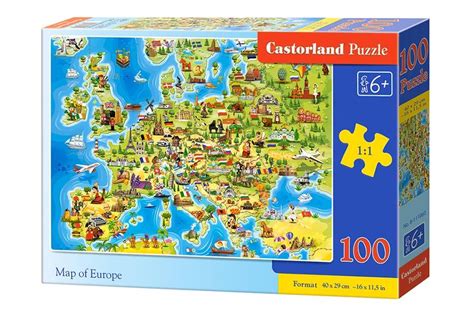 Puzzle 100 Pcs Map Of Europe B 111060 Toys Puzzles Puzzles For