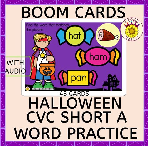 This Halloween Short A Cvc Deck Will Give Plenty Of Practice In Reading
