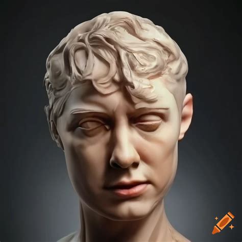 Realistic Sculpture Of James Spaders Face