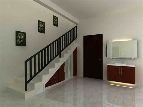 contoh model desain tangga rumah minimalis modern sederhana