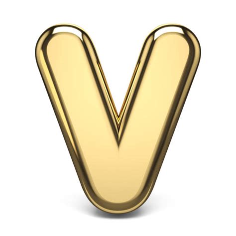 160 3d Gold Letter V Stock Photos Pictures And Royalty Free Images Istock