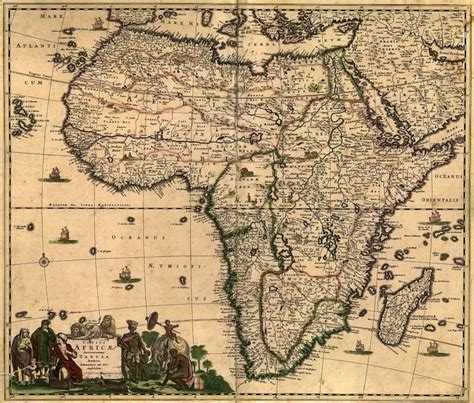Africa 1688 Antique World Map Old World Map Ancient Maps 93 Etsy