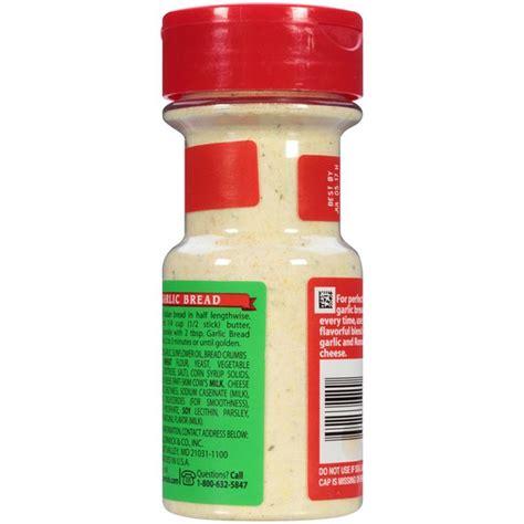 This flavorful blend combines the robust taste of garlic when paired with other dishes, this mccormick recipe stands out as a family favorite and provides the ultimate garlic flavor that stays fresh to the. McCormick® Garlic Bread Sprinkle (2.75 oz) from Food King ...