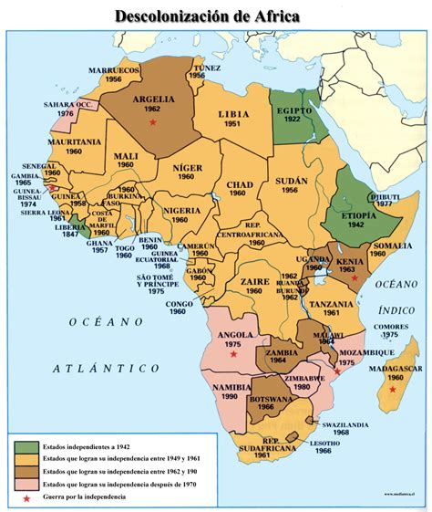 Descolonización De África By Diego Africa Liberia History Map
