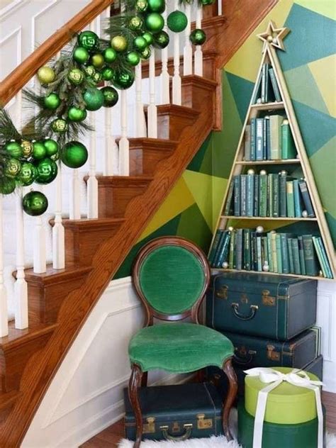 Now that's what i call xmas. 15 Ways to Decorate the Staircase This Holiday Season | Christmas staircase decor, Christmas ...