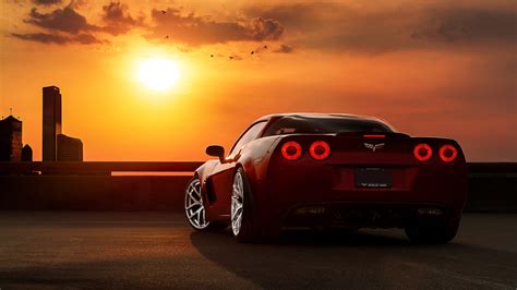 Car Sunset Corvette Wallpapers Hd Desktop And Mobile Backgrounds