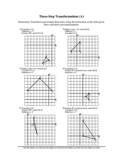 Geometry Transformation Composition Worksheet Answers Netvs — Db