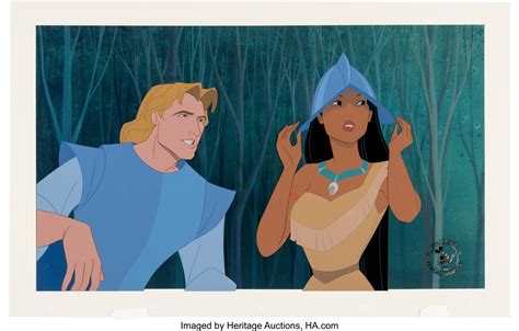 Pocahontas John Smith And Pocahontas Employee Cel Walt Disney Lot
