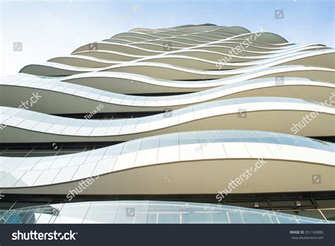 Wave Facade Design December 23 Building 스톡 사진 251160883 Shutterstock