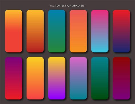 Premium Vector Vibrant Swatches Colorful Gradients Set Collection