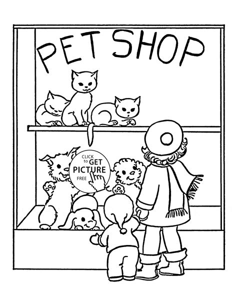 Colouring Worksheet Of Pet Animals Coloring Worksheets