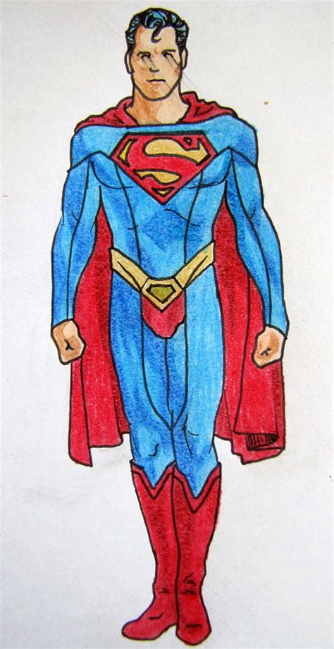 Superman Modern Redesign Drawing By Claude Willis Fine Art America