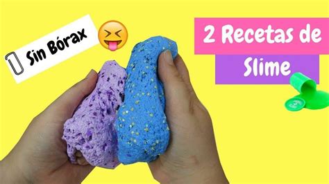 Recetas De Slime F Ciles Sin Borax Manualidades