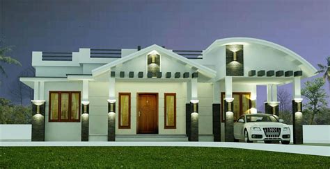 1377 Sq Ft Contemporary Style Single Storey House Design With Plan