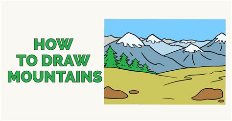 How To Draw Mountains Easy Step By Step Tutorial Hadza Property