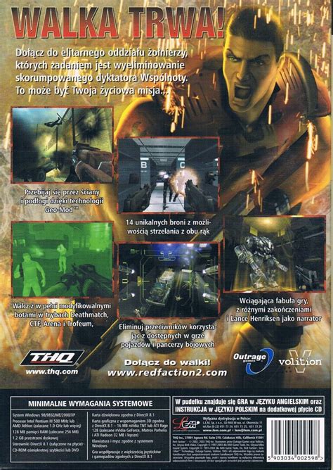 Red Faction II 2002 Box Cover Art MobyGames