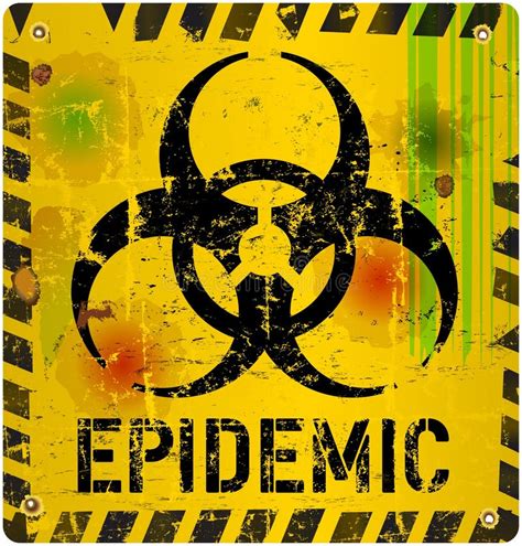 Epidemic Alert Sign Stock Vector Illustration Of Infection 43082853