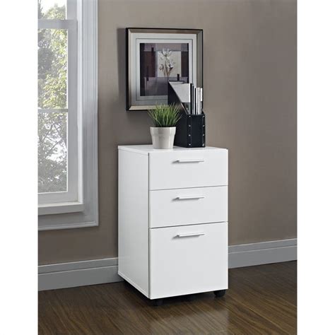 Very handy and in some cases stylish for storing documents. Altra Furniture Princeton Mobile File Home Office White ...
