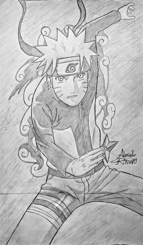 Dibujo a lápiz de Naruto Uzumaki Naruto Ninja Anime, Naruto, Manga