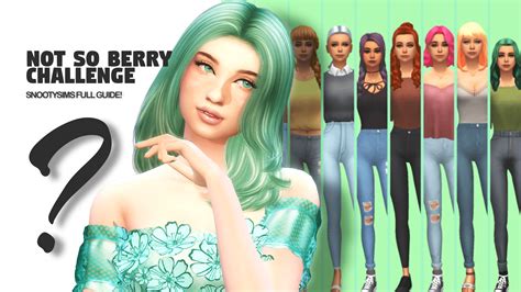 Sims 4 Not So Berry Challenge All Rules Name Ideas And Extended Guide — Snootysims