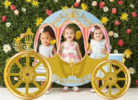 Giant Princess Carriage Photo Booth Backdrop Printable Etsy