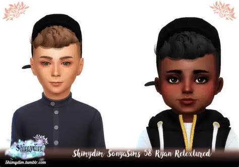 Shimydim Sonya`s Ryan Hair Retexture Sims 4 Hairs