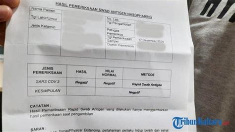 Harga Rapid Test Antigen Dan PCR Jadi Syarat Wajib Masuk Ke Jakarta