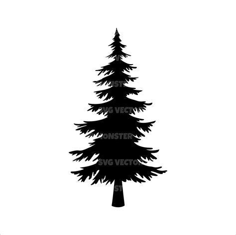 Tree Svg Pine Tree Svg Christmas Tree Svg Vector Cut File Etsy