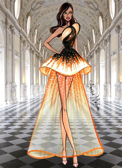 Fashion Illustrations By Armand Mehidri Fashion Illustration Sketches Dresses Fashion