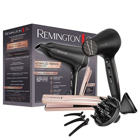 Remington Pro Advanced Thermal Technology Hair Dryer With Mini Straightener