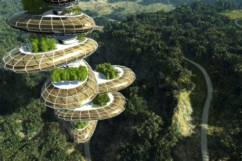 Futuristic Eco House Green Architecture Futuristic Architecture