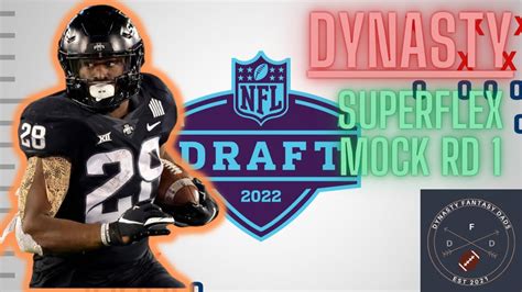 Rookie Mock Draft Superflex With Landing Spots 2022 Dynasty Football Youtube