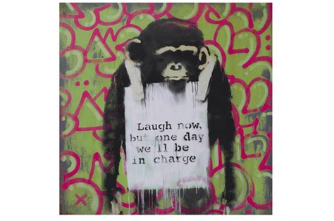 Laugh Now But One Day Well Be In Charge 2008 Banksy Explained